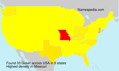 Surname Goser in USA Surname Goser in USA