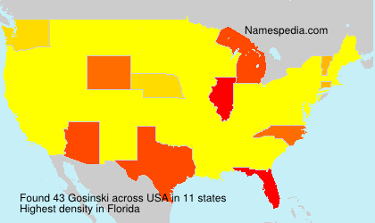Surname Gosinski in USA Surname Gosinski in USA