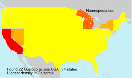 Surname Gosioco in USA Surname Gosioco in USA