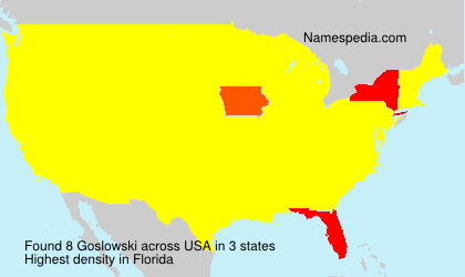 Surname Goslowski in USA Surname Goslowski in USA
