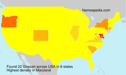 Surname Gossart in USA Surname Gossart in USA