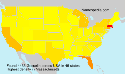 Surname Gosselin in USA