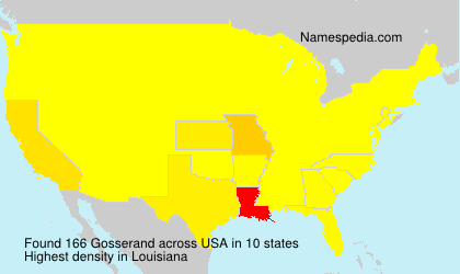 Surname Gosserand in USA Surname Gosserand in USA