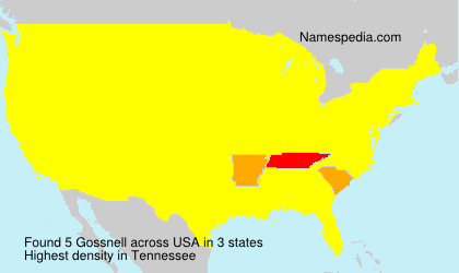 Surname Gossnell in USA Surname Gossnell in USA