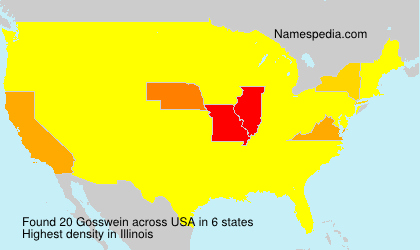 Surname Gosswein in USA Surname Gosswein in USA