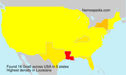 Surname Gostl in USA Surname Gostl in USA