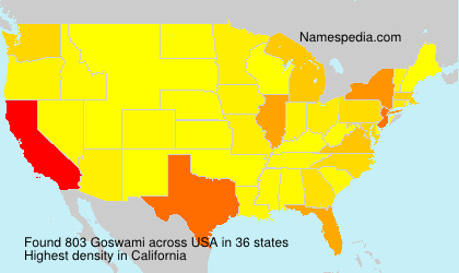 Surname Goswami in USA Surname Goswami in USA
