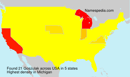 Surname Goszulak in USA Surname Goszulak in USA