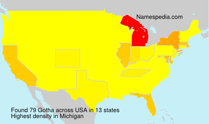 Surname Gotha in USA Surname Gotha in USA