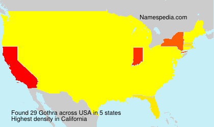 Surname Gothra in USA Surname Gothra in USA