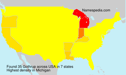 Surname Gothrup in USA Surname Gothrup in USA