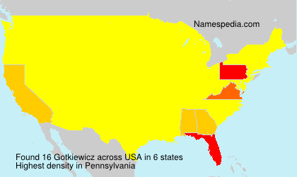 Surname Gotkiewicz in USA Surname Gotkiewicz in USA