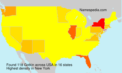 Surname Gotkin in USA Surname Gotkin in USA
