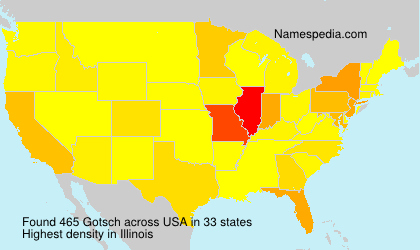 Surname Gotsch in USA Surname Gotsch in USA