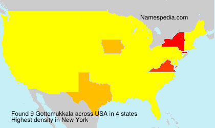 Surname Gottemukkala in USA Surname Gottemukkala in USA