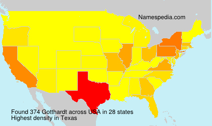 Surname Gotthardt in USA Surname Gotthardt in USA