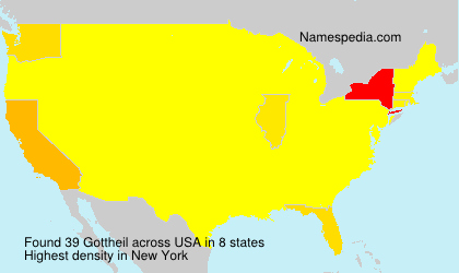 Surname Gottheil in USA