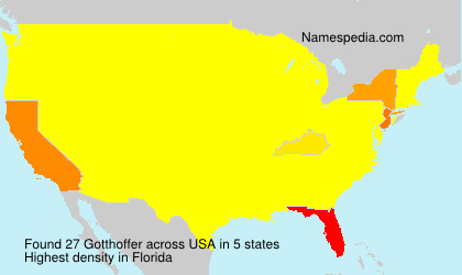 Surname Gotthoffer in USA Surname Gotthoffer in USA