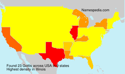 Surname Gottis in USA Surname Gottis in USA