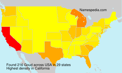 Surname Goud in USA Surname Goud in USA