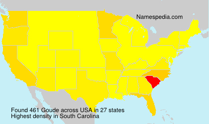 Surname Goude in USA Surname Goude in USA
