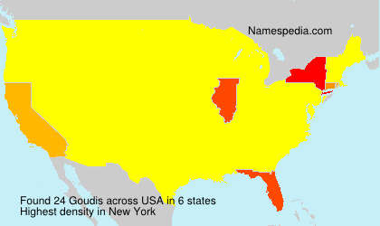Surname Goudis in USA Surname Goudis in USA