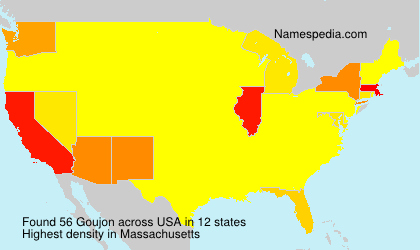 Surname Goujon in USA Surname Goujon in USA