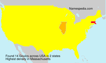 Surname Goulos in USA Surname Goulos in USA