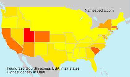 Surname Gourdin in USA Surname Gourdin in USA