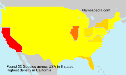 Surname Gousios in USA Surname Gousios in USA