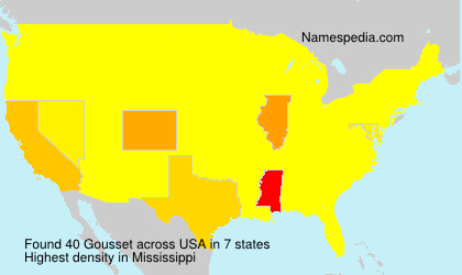 Surname Gousset in USA Surname Gousset in USA