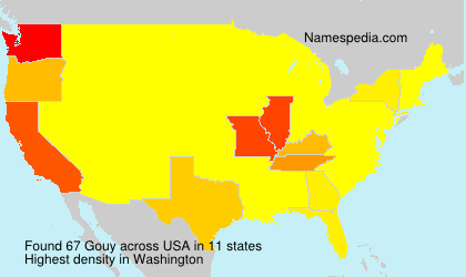 Surname Gouy in USA Surname Gouy in USA