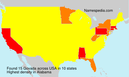Surname Govada in USA Surname Govada in USA