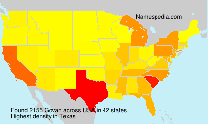 Surname Govan in USA Surname Govan in USA