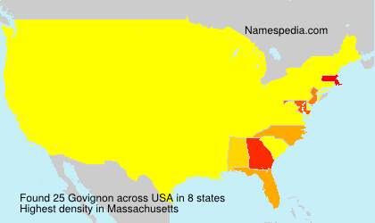 Surname Govignon in USA Surname Govignon in USA