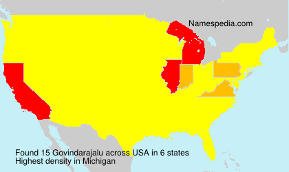 Surname Govindarajalu in USA Surname Govindarajalu in USA