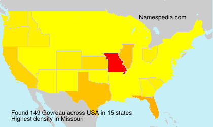Surname Govreau in USA Surname Govreau in USA