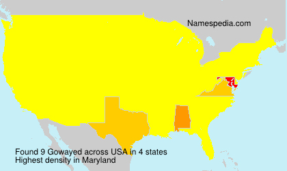 Surname Gowayed in USA Surname Gowayed in USA