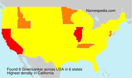 Surname Gowrisankar in USA Surname Gowrisankar in USA