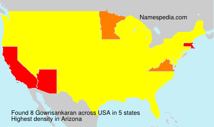 Surname Gowrisankaran in USA Surname Gowrisankaran in USA