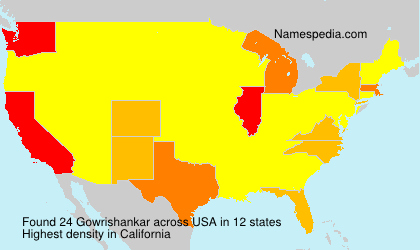 Surname Gowrishankar in USA Surname Gowrishankar in USA