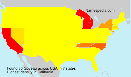 Surname Goyeau in USA Surname Goyeau in USA