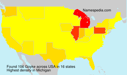 Surname Goyke in USA Surname Goyke in USA