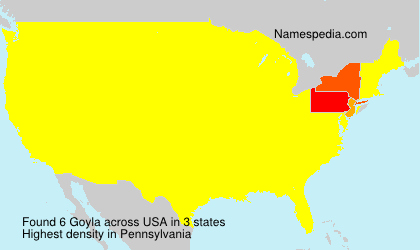 Surname Goyla in USA