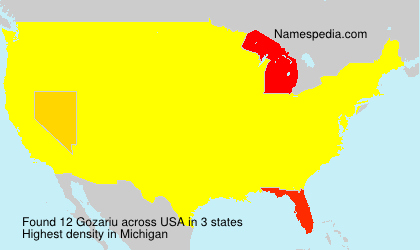 Surname Gozariu in USA Surname Gozariu in USA