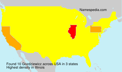 Surname Gozdziewicz in USA Surname Gozdziewicz in USA