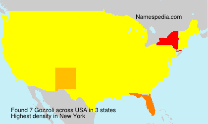 Surname Gozzoli in USA Surname Gozzoli in USA