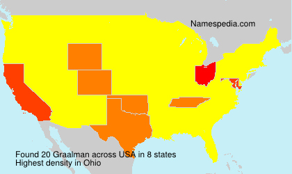 Surname Graalman in USA Surname Graalman in USA