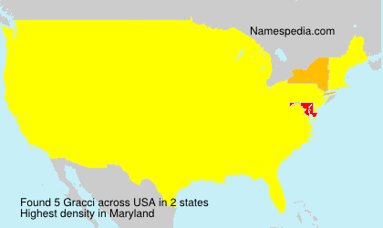 Surname Gracci in USA Surname Gracci in USA