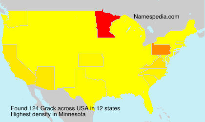 Surname Grack in USA Surname Grack in USA